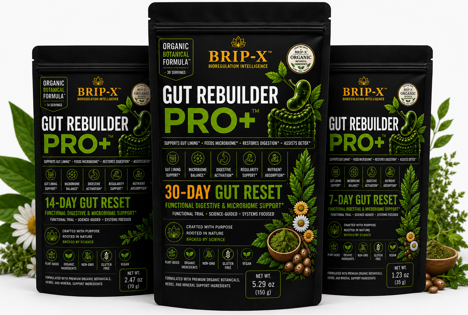 BRIP-X Gut Rebuilder Pro+ — 7, 14 and 30 day sizes